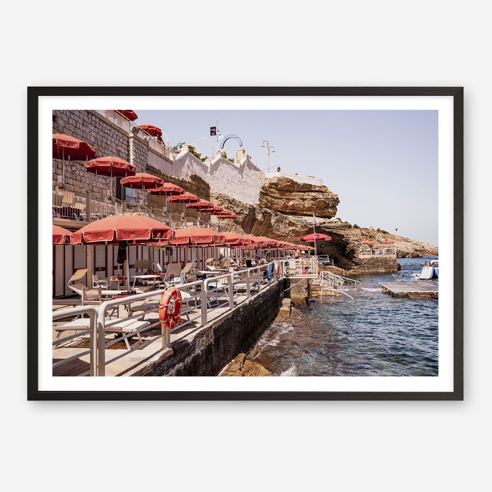 Shop Italian Sea Baths II Photo Art Print a coastal themed photography wall art print from The Print Emporium wall artwork collection - Buy Australian made fine art poster and framed prints for the home and your interior decor, TPE-1205-AP