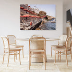 Shop Italian Sea Baths II Photo Canvas Print a coastal themed photography framed stretched canvas print from The Print Emporium wall artwork collection - Buy Australian made prints for the home and your interior decor space, TPE-1205-CA-35X46-NF