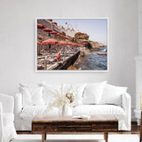 Shop Italian Sea Baths II Photo Canvas Print a coastal themed photography framed stretched canvas print from The Print Emporium wall artwork collection - Buy Australian made prints for the home and your interior decor space, TPE-1205-CA-35X46-NF