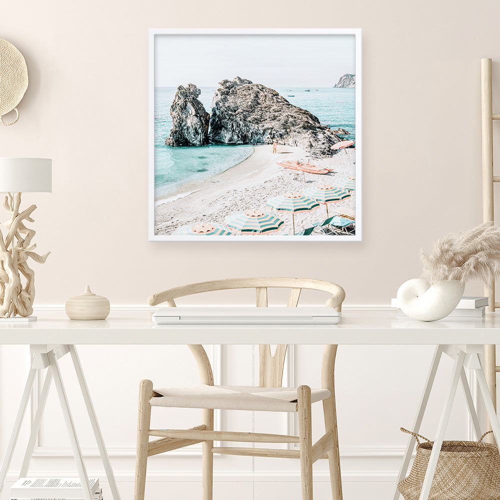 Shop Italian Summer (Square) Photo Art Print a coastal themed photography wall art print from The Print Emporium wall artwork collection - Buy Australian made fine art poster and framed prints for the home and your interior decor, TPE-1061-AP