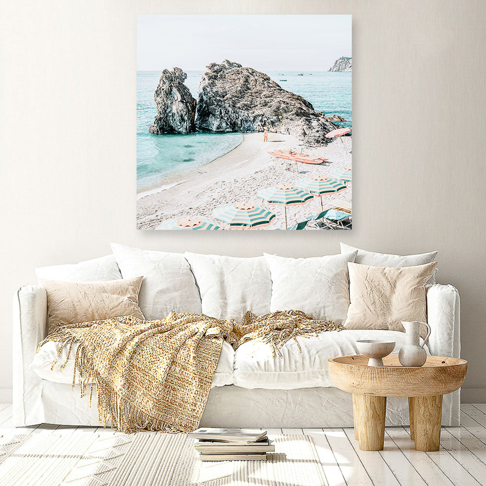 Shop Italian Summer (Square) Photo Canvas a coastal themed photography framed stretched canvas print from The Print Emporium wall artwork collection - Buy Australian made prints for the home and your interior decor space, TPE-1061-CA-40X40-NF