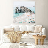 Shop Italian Summer (Square) Photo Canvas a coastal themed photography framed stretched canvas print from The Print Emporium wall artwork collection - Buy Australian made prints for the home and your interior decor space, TPE-1061-CA-40X40-NF