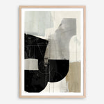 Shop Jet Black I Art Print a painted abstract themed wall art print from The Print Emporium wall artwork collection - Buy Australian made fine art painting style poster and framed prints for the home and your interior decor room, TPE-PC-RF449-AP