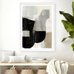 Shop Jet Black I Art Print a painted abstract themed wall art print from The Print Emporium wall artwork collection - Buy Australian made fine art painting style poster and framed prints for the home and your interior decor room, TPE-PC-RF449-AP