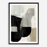 Shop Jet Black I Art Print a painted abstract themed wall art print from The Print Emporium wall artwork collection - Buy Australian made fine art painting style poster and framed prints for the home and your interior decor room, TPE-PC-RF449-AP