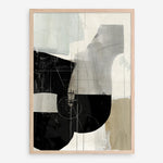 Shop Jet Black I Art Print a painted abstract themed wall art print from The Print Emporium wall artwork collection - Buy Australian made fine art painting style poster and framed prints for the home and your interior decor room, TPE-PC-RF449-AP