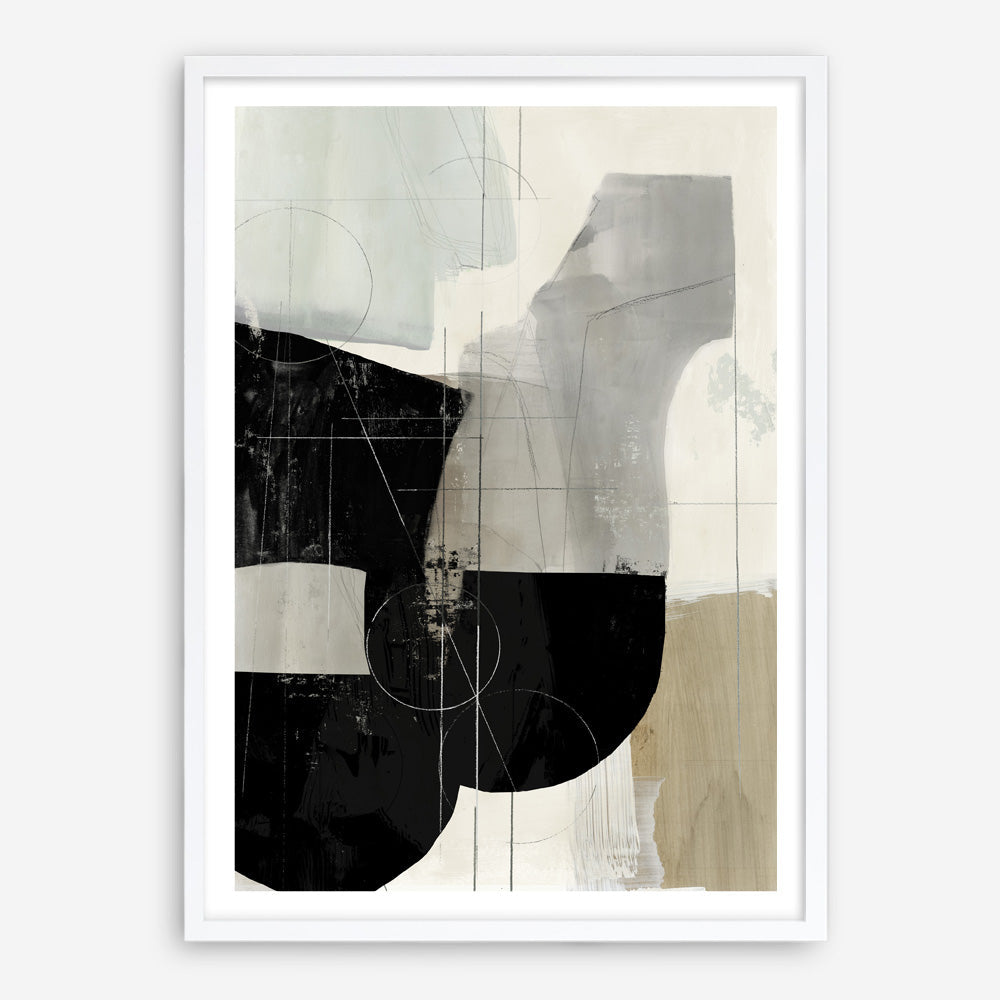 Shop Jet Black I Art Print a painted abstract themed wall art print from The Print Emporium wall artwork collection - Buy Australian made fine art painting style poster and framed prints for the home and your interior decor room, TPE-PC-RF449-AP