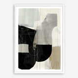 Shop Jet Black I Art Print a painted abstract themed wall art print from The Print Emporium wall artwork collection - Buy Australian made fine art painting style poster and framed prints for the home and your interior decor room, TPE-PC-RF449-AP