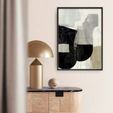 Shop Jet Black I Art Print a painted abstract themed wall art print from The Print Emporium wall artwork collection - Buy Australian made fine art painting style poster and framed prints for the home and your interior decor room, TPE-PC-RF449-AP