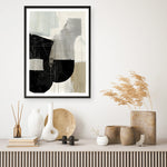 Shop Jet Black I Art Print a painted abstract themed wall art print from The Print Emporium wall artwork collection - Buy Australian made fine art painting style poster and framed prints for the home and your interior decor room, TPE-PC-RF449-AP