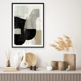Shop Jet Black I Art Print a painted abstract themed wall art print from The Print Emporium wall artwork collection - Buy Australian made fine art painting style poster and framed prints for the home and your interior decor room, TPE-PC-RF449-AP