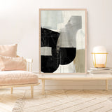 Shop Jet Black I Art Print a painted abstract themed wall art print from The Print Emporium wall artwork collection - Buy Australian made fine art painting style poster and framed prints for the home and your interior decor room, TPE-PC-RF449-AP