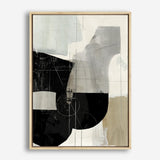 Shop Jet Black I Canvas Print a painted abstract themed framed canvas wall art print from The Print Emporium artwork collection - Buy Australian made fine art painting style stretched canvas prints for the home and your interior decor space, TPE-PC-RF449-CA-35X46-NF
