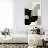 Shop Jet Black I Canvas Print a painted abstract themed framed canvas wall art print from The Print Emporium artwork collection - Buy Australian made fine art painting style stretched canvas prints for the home and your interior decor space, TPE-PC-RF449-CA-35X46-NF