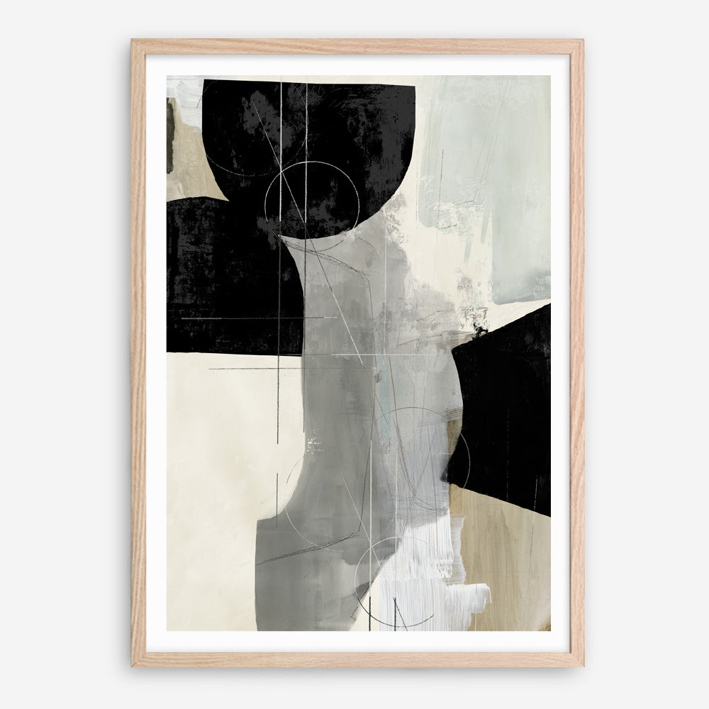 Shop Jet Black II Art Print a painted abstract themed wall art print from The Print Emporium wall artwork collection - Buy Australian made fine art painting style poster and framed prints for the home and your interior decor room, TPE-PC-RF450-AP