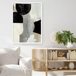 Shop Jet Black II Art Print a painted abstract themed wall art print from The Print Emporium wall artwork collection - Buy Australian made fine art painting style poster and framed prints for the home and your interior decor room, TPE-PC-RF450-AP