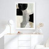 Shop Jet Black II Art Print a painted abstract themed wall art print from The Print Emporium wall artwork collection - Buy Australian made fine art painting style poster and framed prints for the home and your interior decor room, TPE-PC-RF450-AP