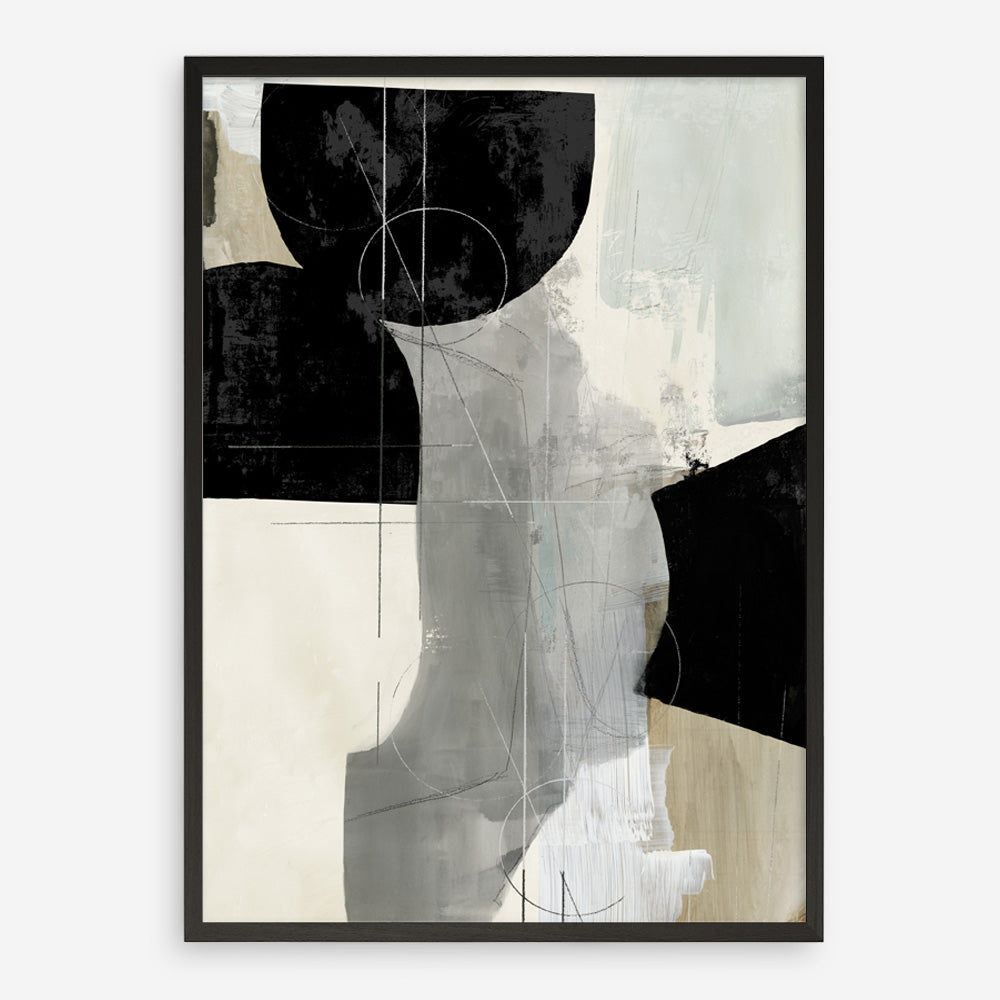Shop Jet Black II Art Print a painted abstract themed wall art print from The Print Emporium wall artwork collection - Buy Australian made fine art painting style poster and framed prints for the home and your interior decor room, TPE-PC-RF450-AP