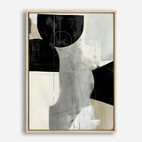 Shop Jet Black II Canvas Print a painted abstract themed framed canvas wall art print from The Print Emporium artwork collection - Buy Australian made fine art painting style stretched canvas prints for the home and your interior decor space, TPE-PC-RF450-CA-35X46-NF