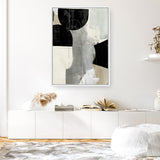 Shop Jet Black II Canvas Print a painted abstract themed framed canvas wall art print from The Print Emporium artwork collection - Buy Australian made fine art painting style stretched canvas prints for the home and your interior decor space, TPE-PC-RF450-CA-35X46-NF