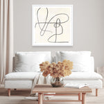 Shop Juxtaposing (Square) Art Print a painted abstract themed wall art print from The Print Emporium wall artwork collection - Buy Australian made fine art painting style poster and framed prints for the home and your interior decor room, TPE-PC-PW331-AP