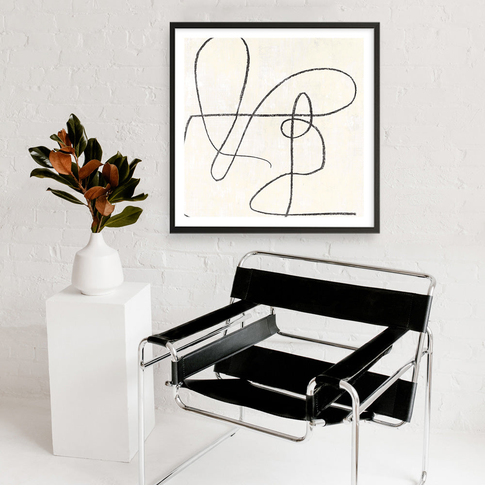 Shop Juxtaposing (Square) Art Print a painted abstract themed wall art print from The Print Emporium wall artwork collection - Buy Australian made fine art painting style poster and framed prints for the home and your interior decor room, TPE-PC-PW331-AP