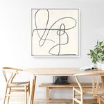 Shop Juxtaposing (Square) Canvas Print a painted abstract themed framed canvas wall art print from The Print Emporium artwork collection - Buy Australian made fine art painting style stretched canvas prints for the home and your interior decor space, TPE-PC-PW331-CA-40X40-NF