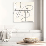 Shop Juxtaposing (Square) Canvas Print a painted abstract themed framed canvas wall art print from The Print Emporium artwork collection - Buy Australian made fine art painting style stretched canvas prints for the home and your interior decor space, TPE-PC-PW331-CA-40X40-NF