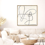Shop Juxtaposing (Square) Canvas Print a painted abstract themed framed canvas wall art print from The Print Emporium artwork collection - Buy Australian made fine art painting style stretched canvas prints for the home and your interior decor space, TPE-PC-PW331-CA-40X40-NF