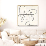 Shop Juxtaposing (Square) Canvas Print a painted abstract themed framed canvas wall art print from The Print Emporium artwork collection - Buy Australian made fine art painting style stretched canvas prints for the home and your interior decor space, TPE-PC-PW331-CA-40X40-NF