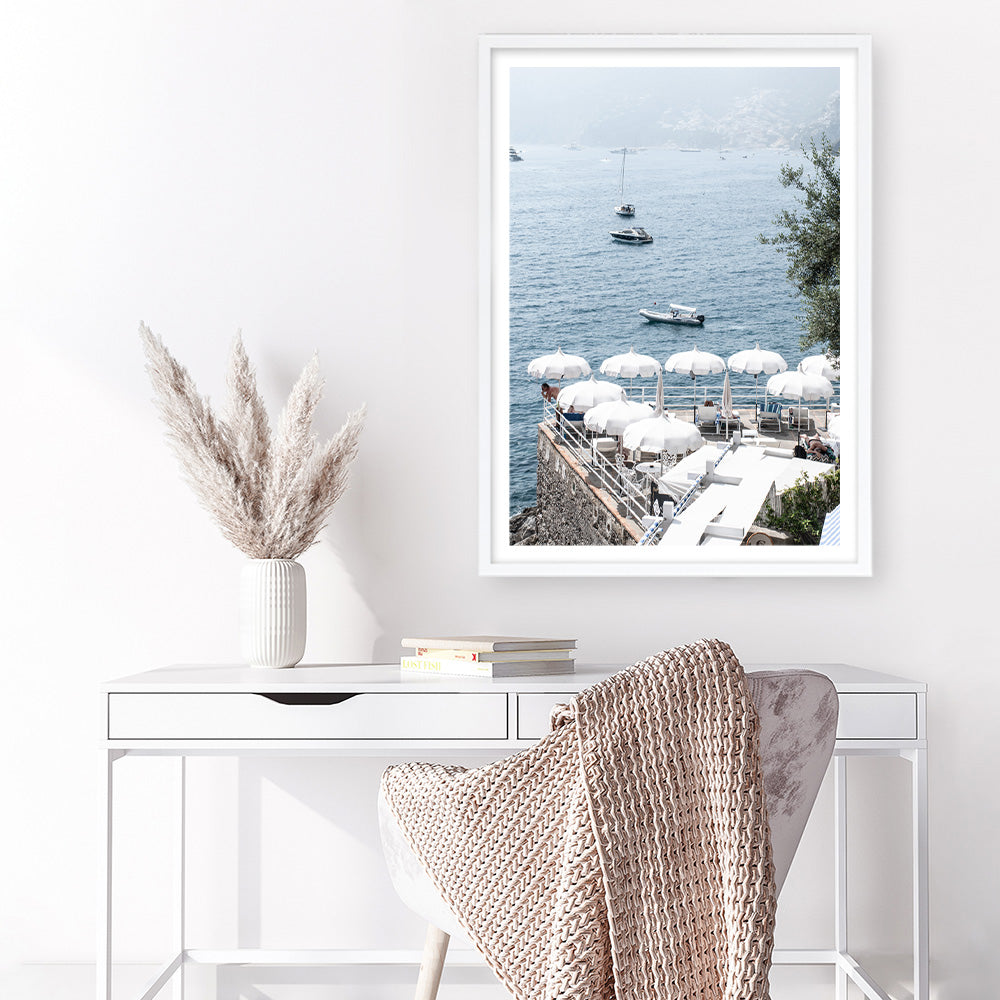 Shop La Dolce Vita I Photo Art Print a coastal themed photography wall art print from The Print Emporium wall artwork collection - Buy Australian made fine art poster and framed prints for the home and your interior decor, TPE-1214-AP