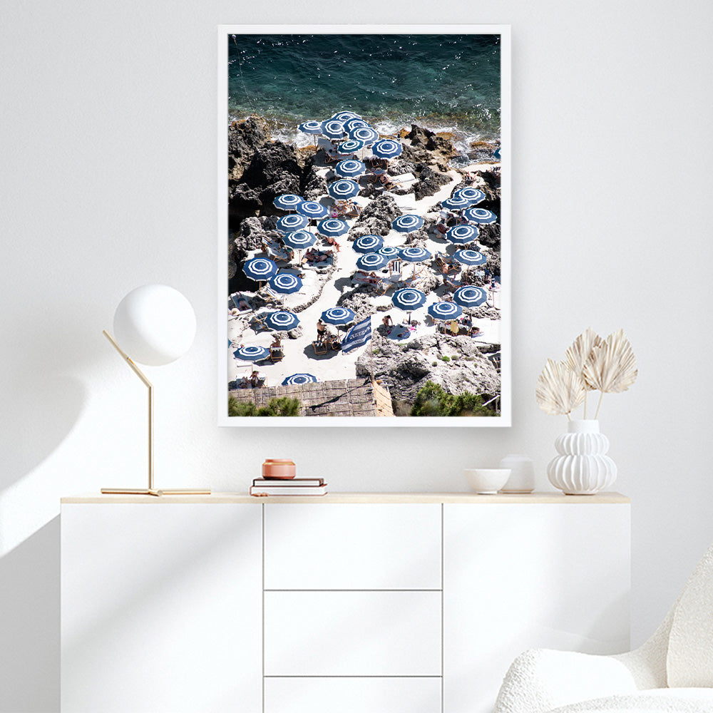 Shop La Fontelina From Above I Photo Art Print a coastal themed photography wall art print from The Print Emporium wall artwork collection - Buy Australian made fine art poster and framed prints for the home and your interior decor, TPE-729-AP