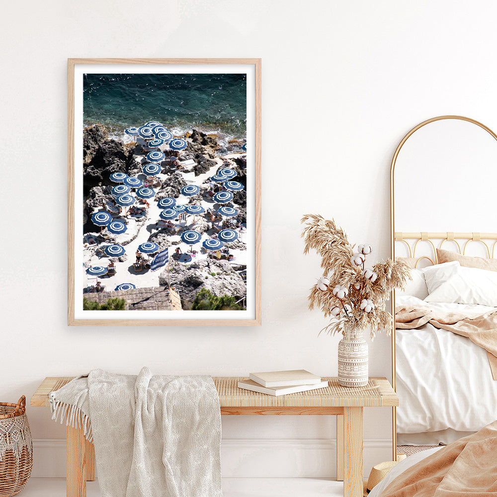 Shop La Fontelina From Above I Photo Art Print a coastal themed photography wall art print from The Print Emporium wall artwork collection - Buy Australian made fine art poster and framed prints for the home and your interior decor, TPE-729-AP