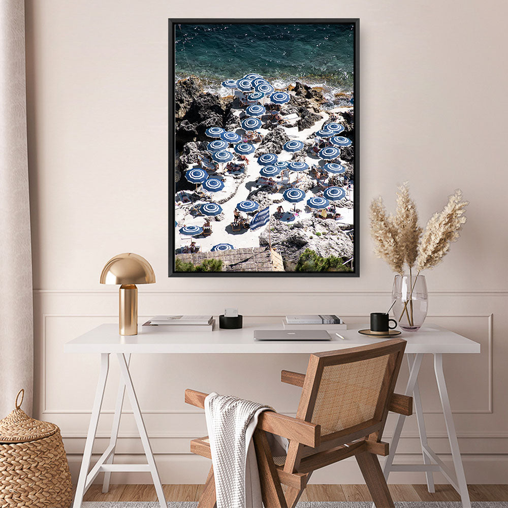 Shop La Fontelina From Above I Photo Canvas Print a coastal themed photography framed stretched canvas print from The Print Emporium wall artwork collection - Buy Australian made prints for the home and your interior decor space, TPE-729-CA-35X46-NF