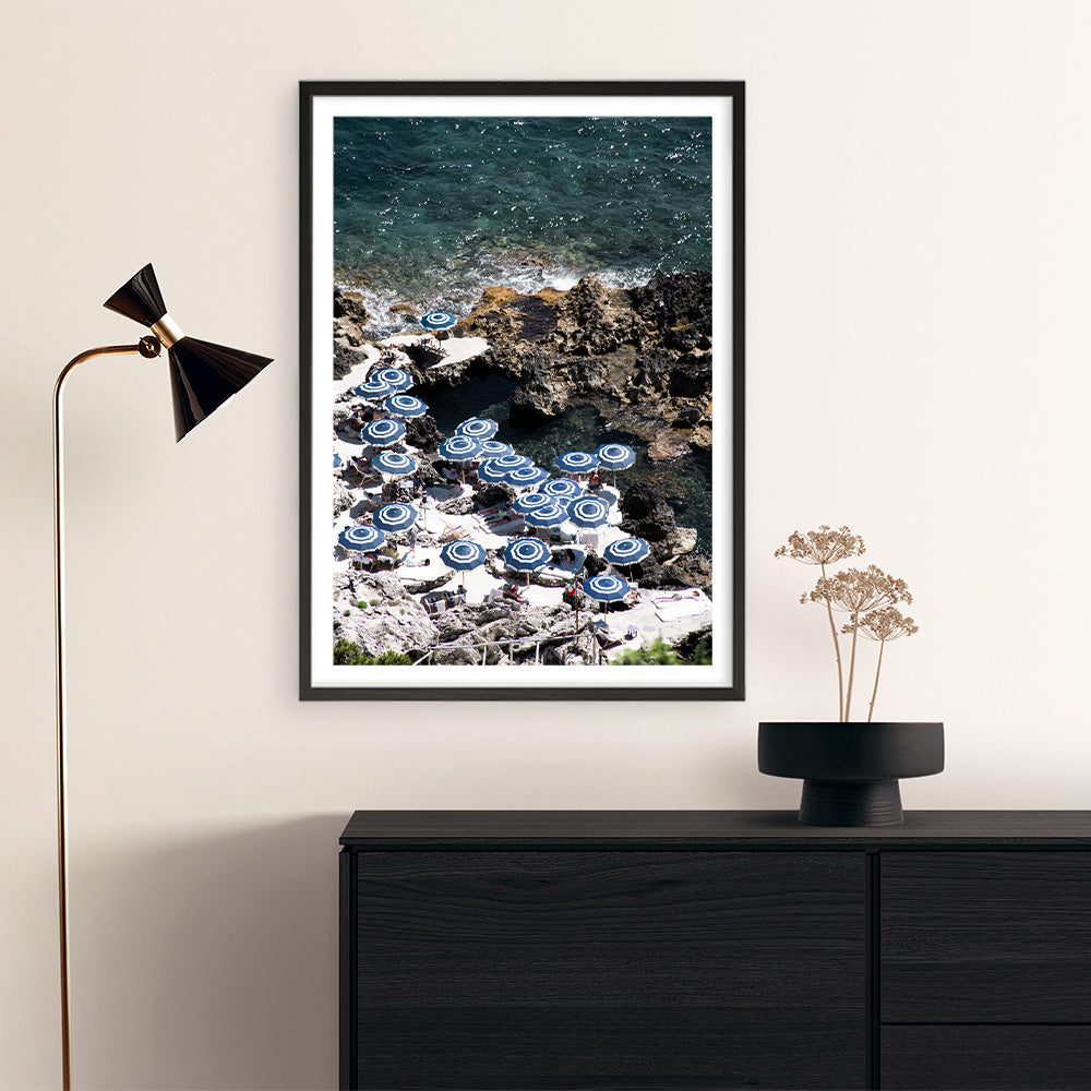 Shop La Fontelina From Above II Photo Art Print a coastal themed photography wall art print from The Print Emporium wall artwork collection - Buy Australian made fine art poster and framed prints for the home and your interior decor, TPE-730-AP