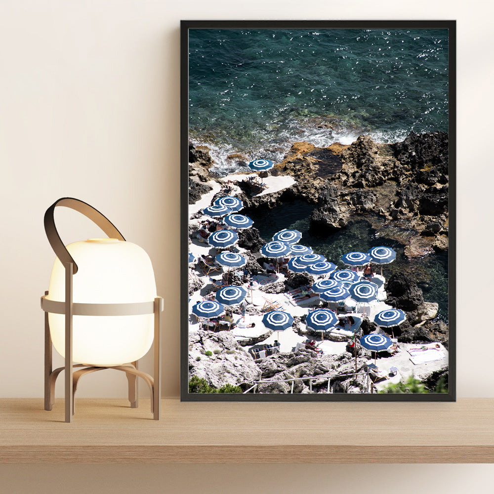 Shop La Fontelina From Above II Photo Art Print a coastal themed photography wall art print from The Print Emporium wall artwork collection - Buy Australian made fine art poster and framed prints for the home and your interior decor, TPE-730-AP