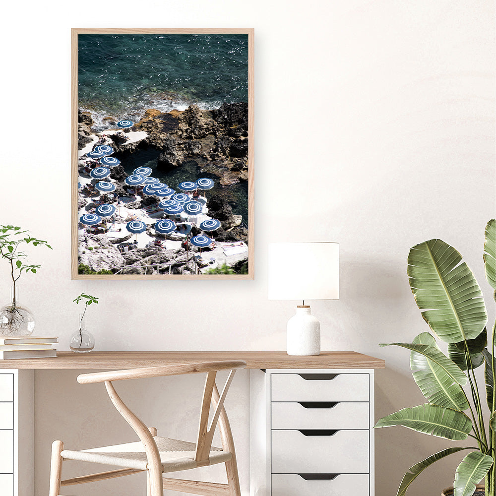 Shop La Fontelina From Above II Photo Art Print a coastal themed photography wall art print from The Print Emporium wall artwork collection - Buy Australian made fine art poster and framed prints for the home and your interior decor, TPE-730-AP