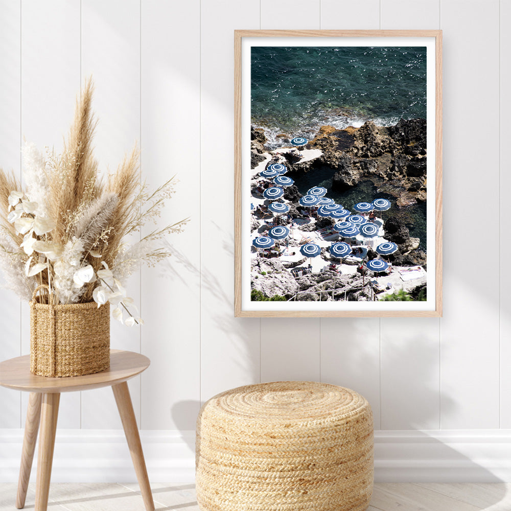 Shop La Fontelina From Above II Photo Art Print a coastal themed photography wall art print from The Print Emporium wall artwork collection - Buy Australian made fine art poster and framed prints for the home and your interior decor, TPE-730-AP