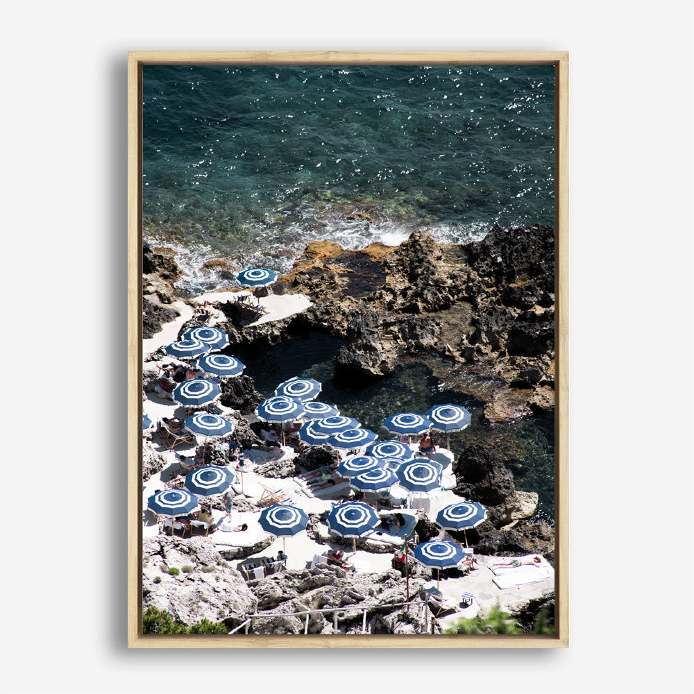 Shop La Fontelina From Above II Photo Canvas Print a coastal themed photography framed stretched canvas print from The Print Emporium wall artwork collection - Buy Australian made prints for the home and your interior decor space, TPE-730-CA-35X46-NF