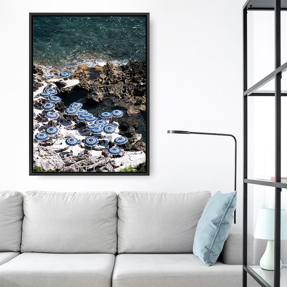 Shop La Fontelina From Above II Photo Canvas Print a coastal themed photography framed stretched canvas print from The Print Emporium wall artwork collection - Buy Australian made prints for the home and your interior decor space, TPE-730-CA-35X46-NF