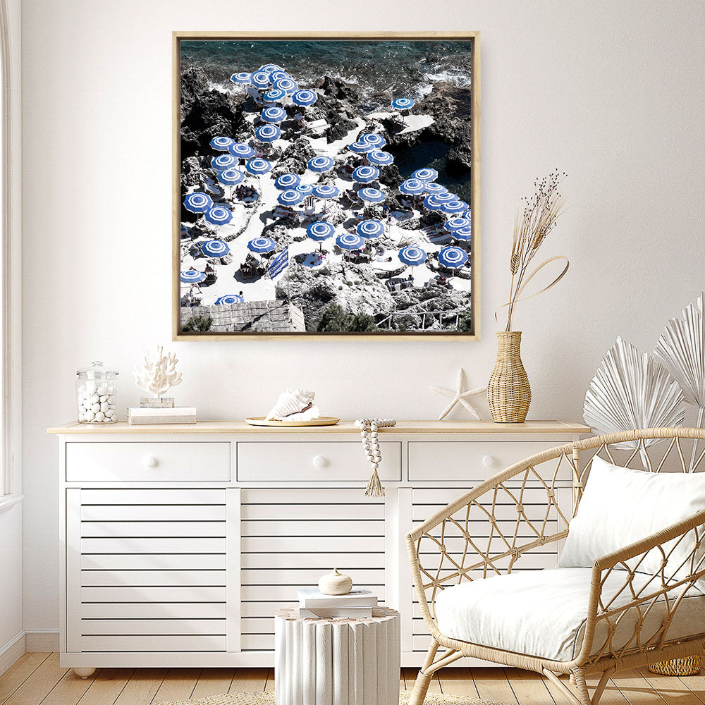 Shop La Fontelina I (Square) Photo Canvas a coastal themed photography framed stretched canvas print from The Print Emporium wall artwork collection - Buy Australian made prints for the home and your interior decor space, TPE-719-CA-40X40-NF