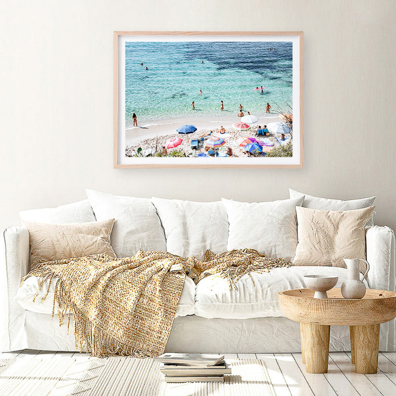 Shop La Spiaggia I Photo Art Print a coastal themed photography wall art print from The Print Emporium wall artwork collection - Buy Australian made fine art poster and framed prints for the home and your interior decor, TPE-1191-AP