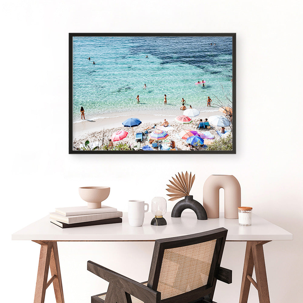 Shop La Spiaggia I Photo Art Print a coastal themed photography wall art print from The Print Emporium wall artwork collection - Buy Australian made fine art poster and framed prints for the home and your interior decor, TPE-1191-AP
