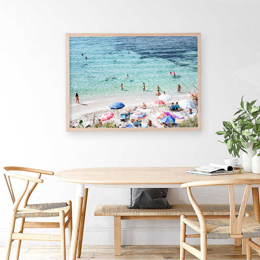 Shop La Spiaggia I Photo Art Print a coastal themed photography wall art print from The Print Emporium wall artwork collection - Buy Australian made fine art poster and framed prints for the home and your interior decor, TPE-1191-AP