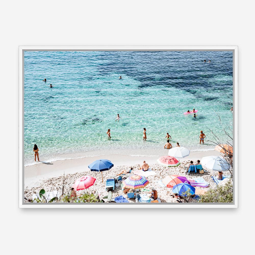 Shop La Spiaggia I Photo Canvas Print a coastal themed photography framed stretched canvas print from The Print Emporium wall artwork collection - Buy Australian made prints for the home and your interior decor space, TPE-1191-CA-35X46-NF