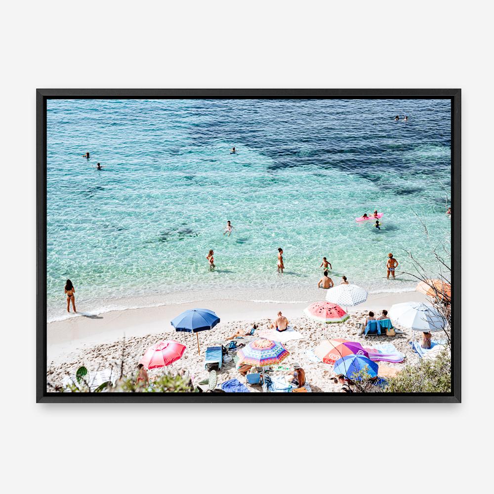 Shop La Spiaggia I Photo Canvas Print a coastal themed photography framed stretched canvas print from The Print Emporium wall artwork collection - Buy Australian made prints for the home and your interior decor space, TPE-1191-CA-35X46-NF