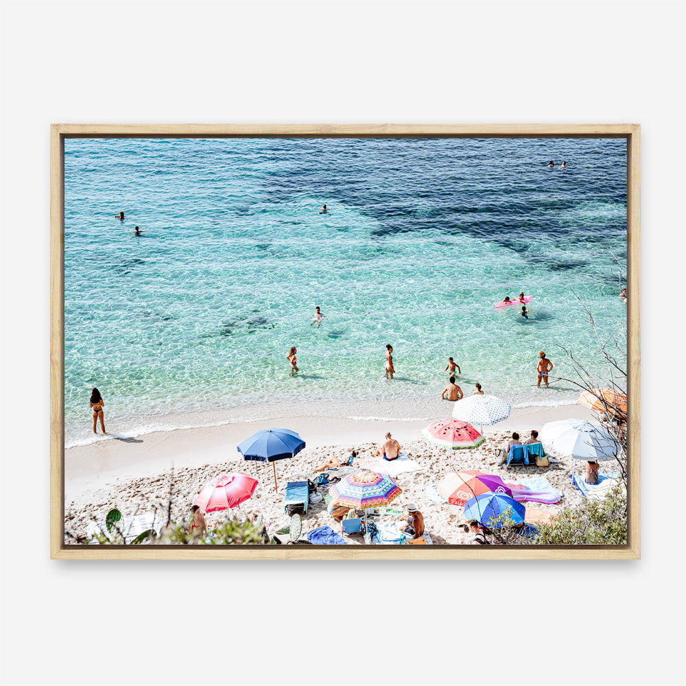 Shop La Spiaggia I Photo Canvas Print a coastal themed photography framed stretched canvas print from The Print Emporium wall artwork collection - Buy Australian made prints for the home and your interior decor space, TPE-1191-CA-35X46-NF