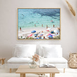 Shop La Spiaggia I Photo Canvas Print a coastal themed photography framed stretched canvas print from The Print Emporium wall artwork collection - Buy Australian made prints for the home and your interior decor space, TPE-1191-CA-35X46-NF