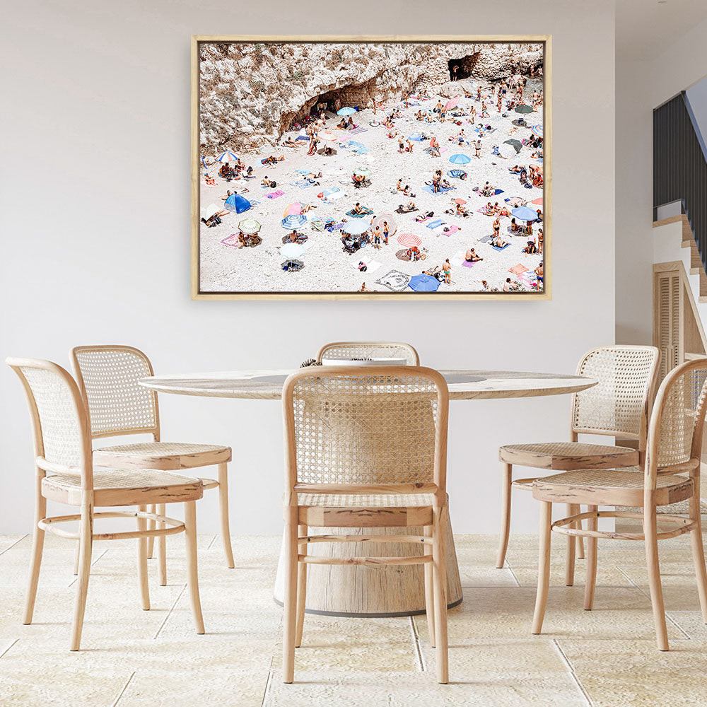 Shop La Spiaggia II Photo Canvas Print a coastal themed photography framed stretched canvas print from The Print Emporium wall artwork collection - Buy Australian made prints for the home and your interior decor space, TPE-1192-CA-35X46-NF
