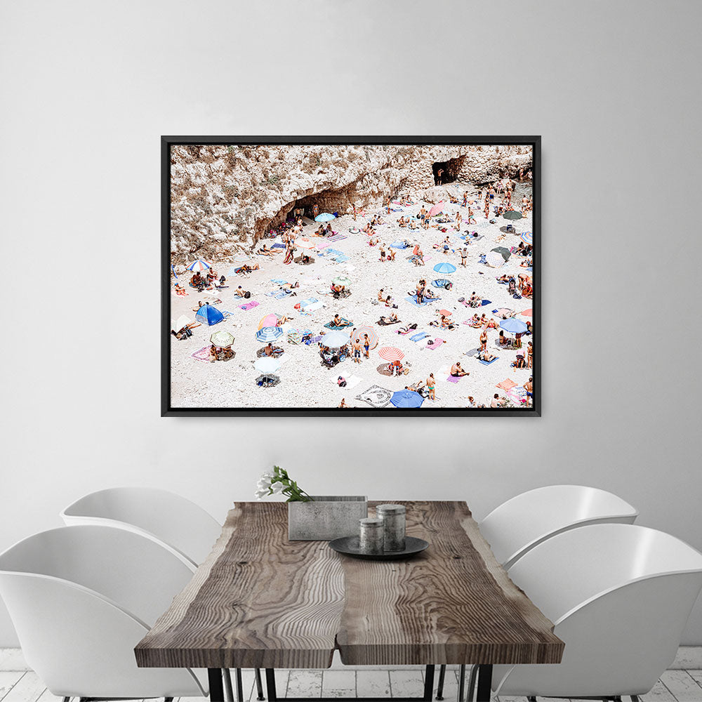 Shop La Spiaggia II Photo Canvas Print a coastal themed photography framed stretched canvas print from The Print Emporium wall artwork collection - Buy Australian made prints for the home and your interior decor space, TPE-1192-CA-35X46-NF